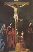 TOURNIER, Nicolas The Crucifixion with St.Vincent de Paul (mk05) oil painting reproduction